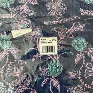 croft & barrow Navy Sleep Top with Pink & Teal Floral Print XL NWT